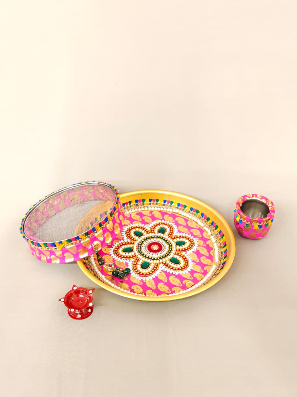 Maheshwari Fancy Store - Karvachauth Pooja Thali Set